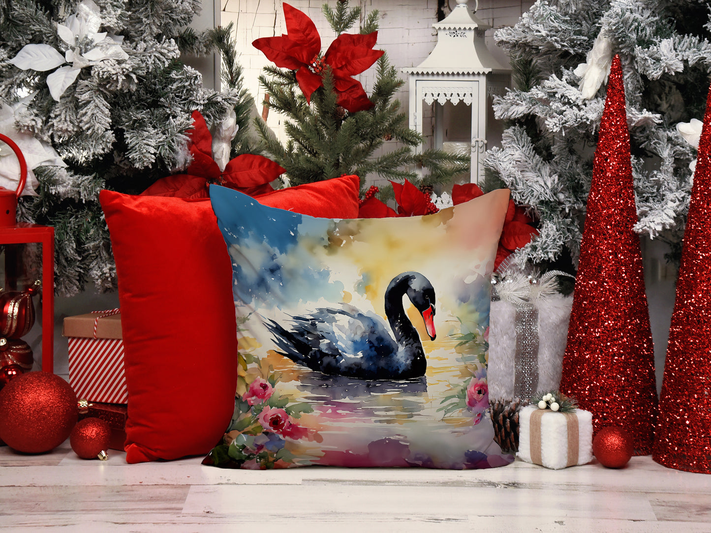 Black Swan Throw Pillow