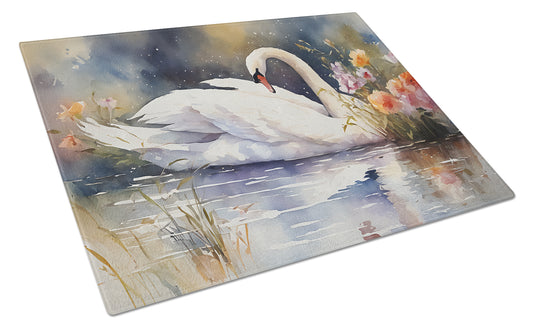 Buy this Swan Glass Cutting Board