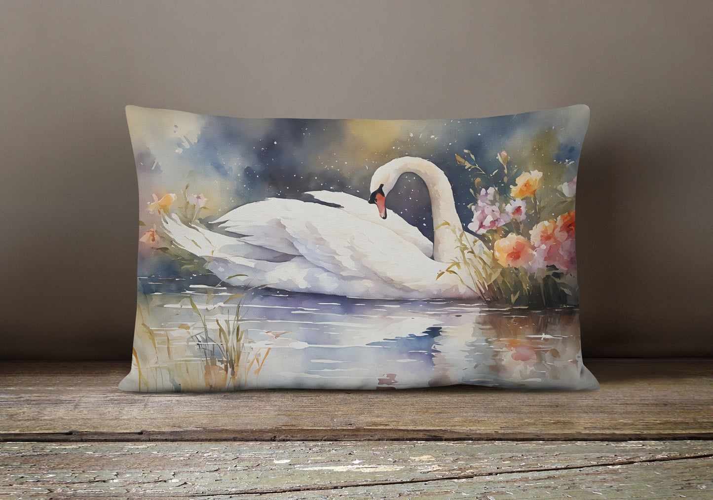 Swan Throw Pillow