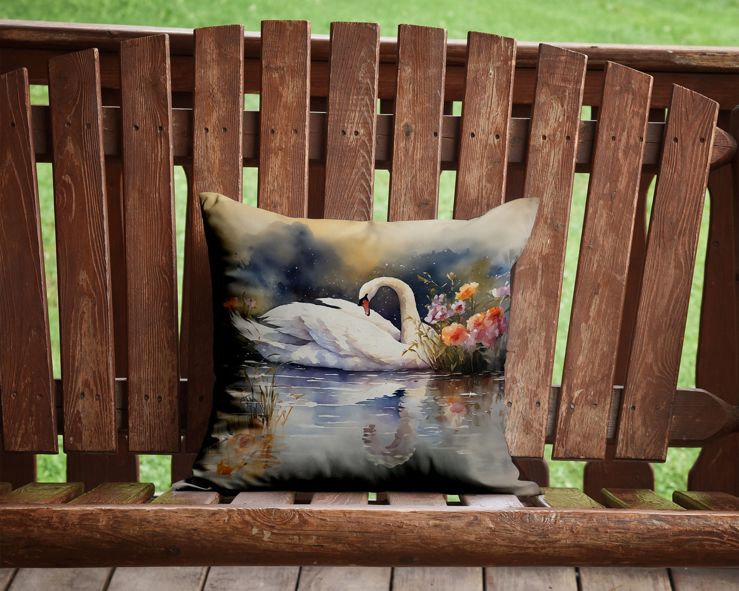 Swan Throw Pillow