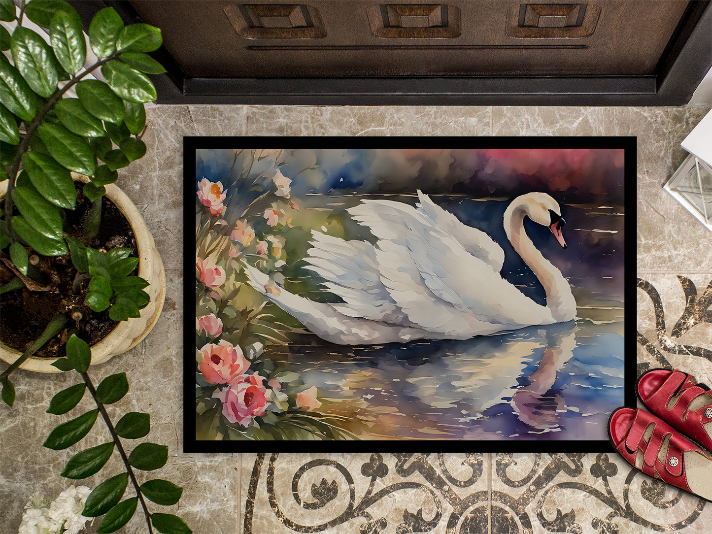 Swan Doormat