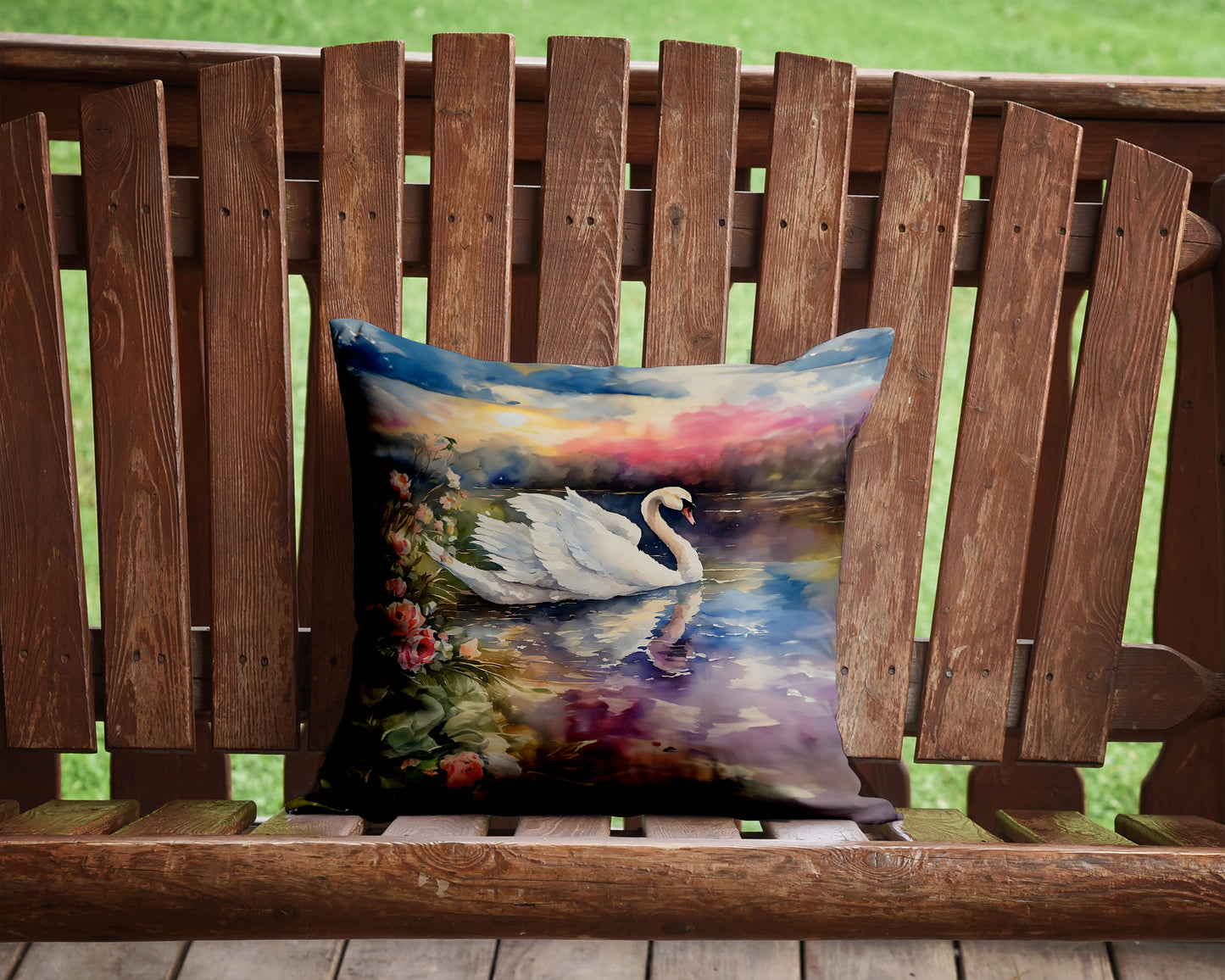 Swan Throw Pillow