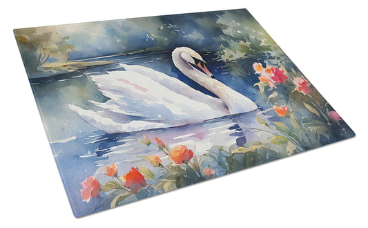 Buy this Swan Glass Cutting Board