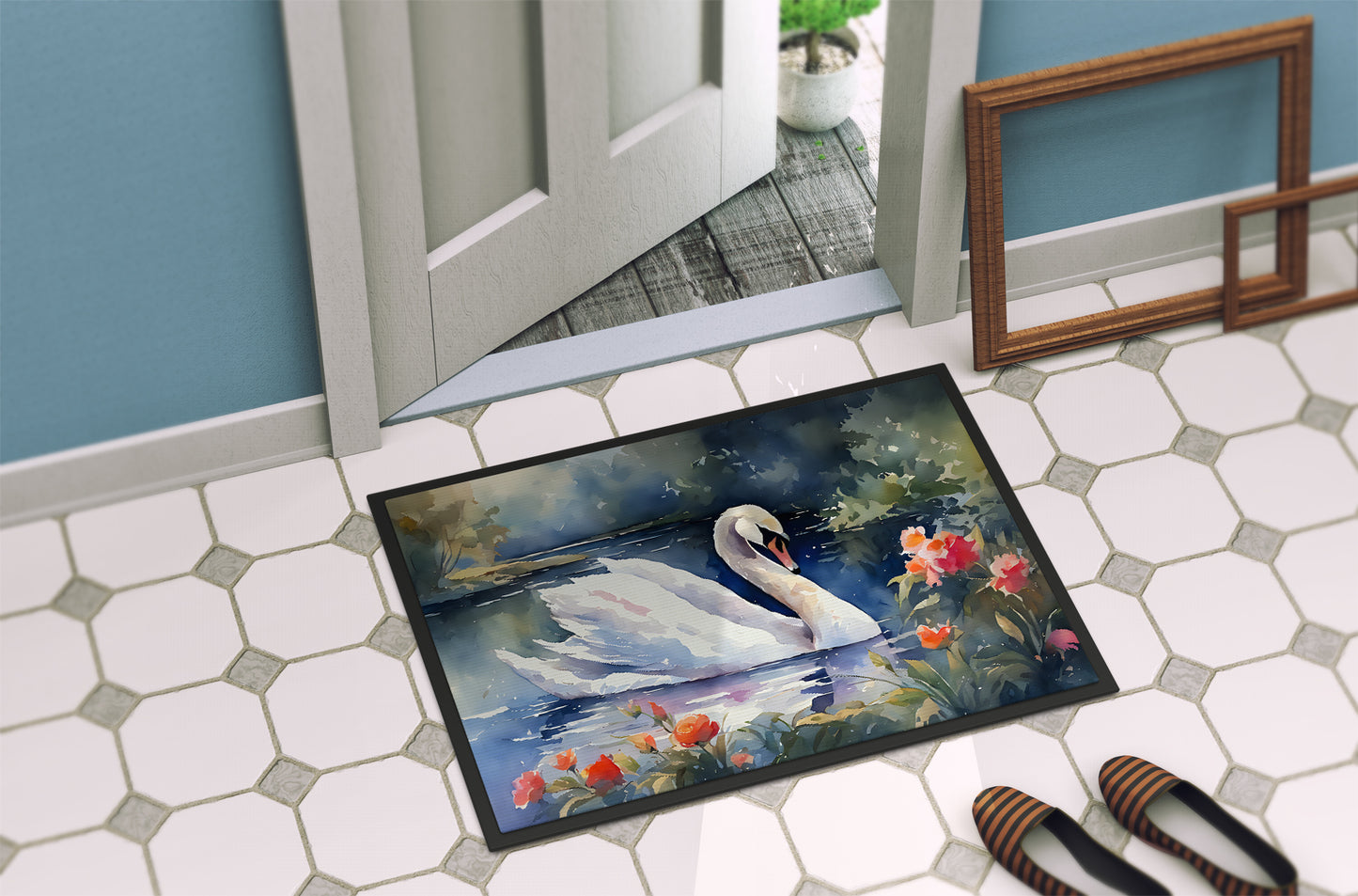 Swan Doormat