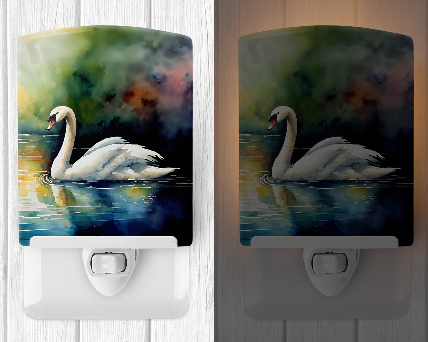 Swan Ceramic Night Light