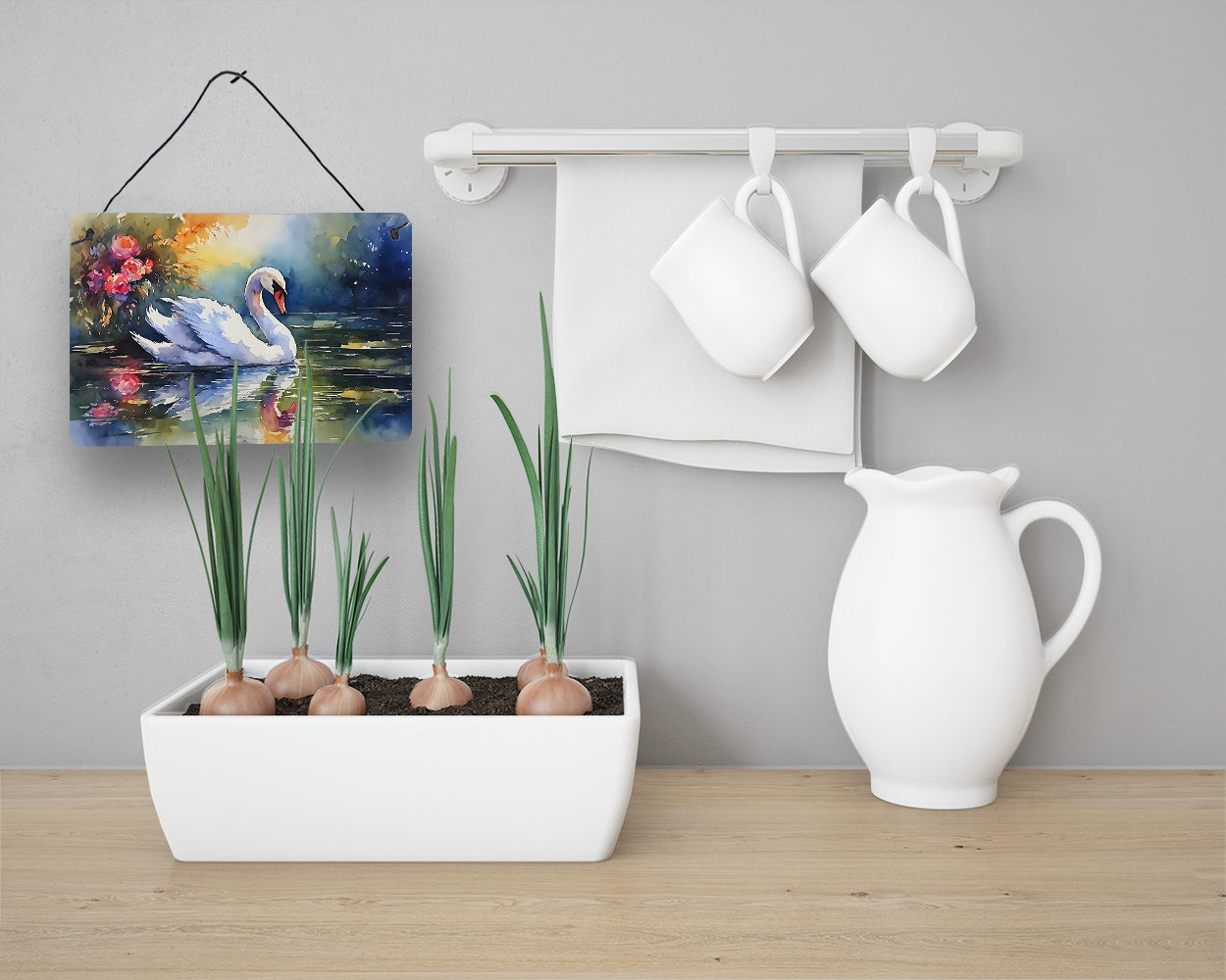 Swan Wall or Door Hanging Prints