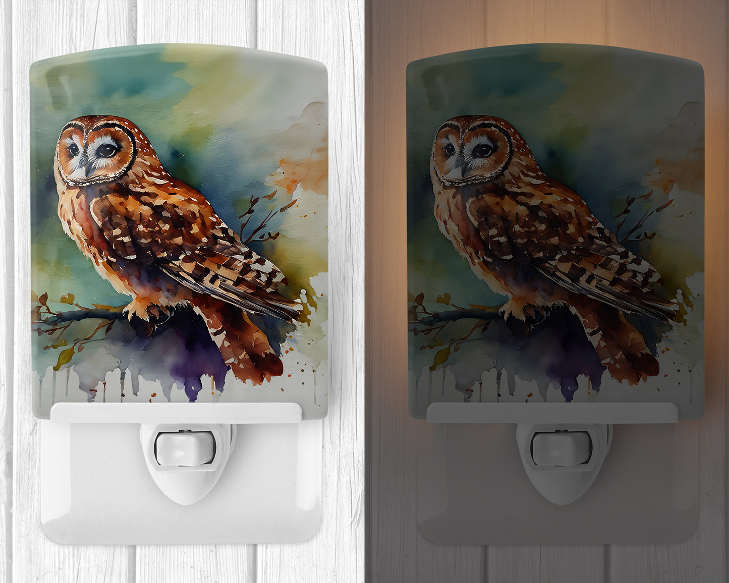 Tawny Owl Ceramic Night Light