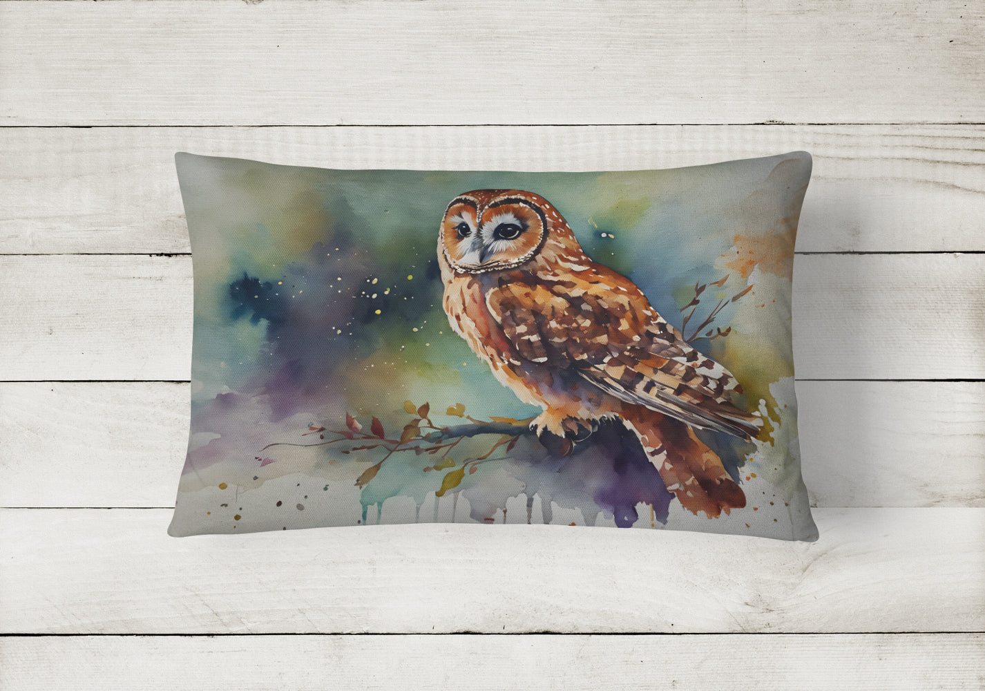 Tawny Owl Throw Pillow