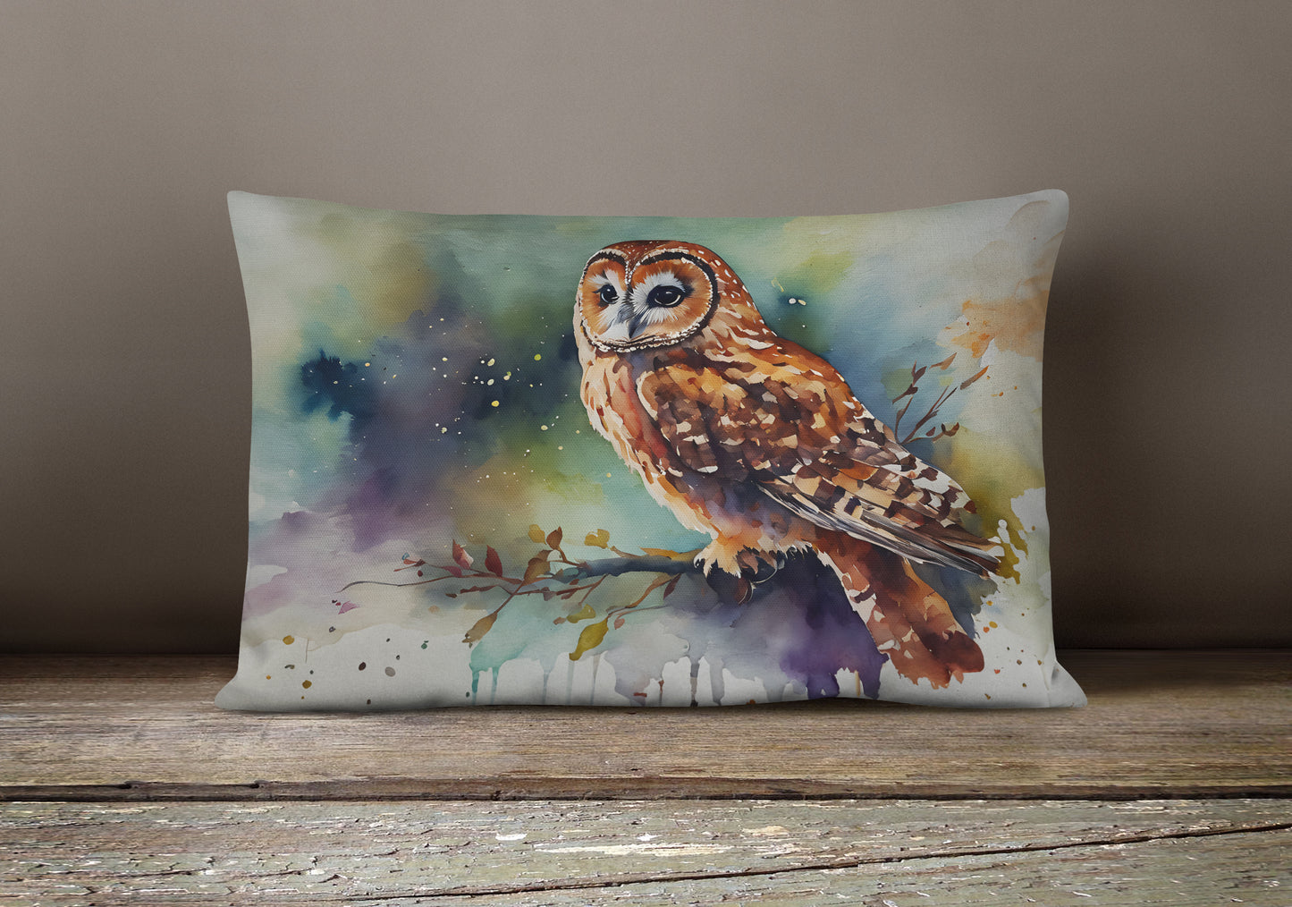 Tawny Owl Throw Pillow