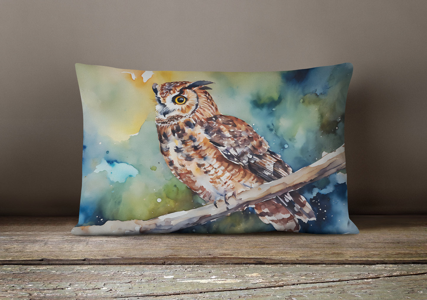 Tawny Owl Throw Pillow