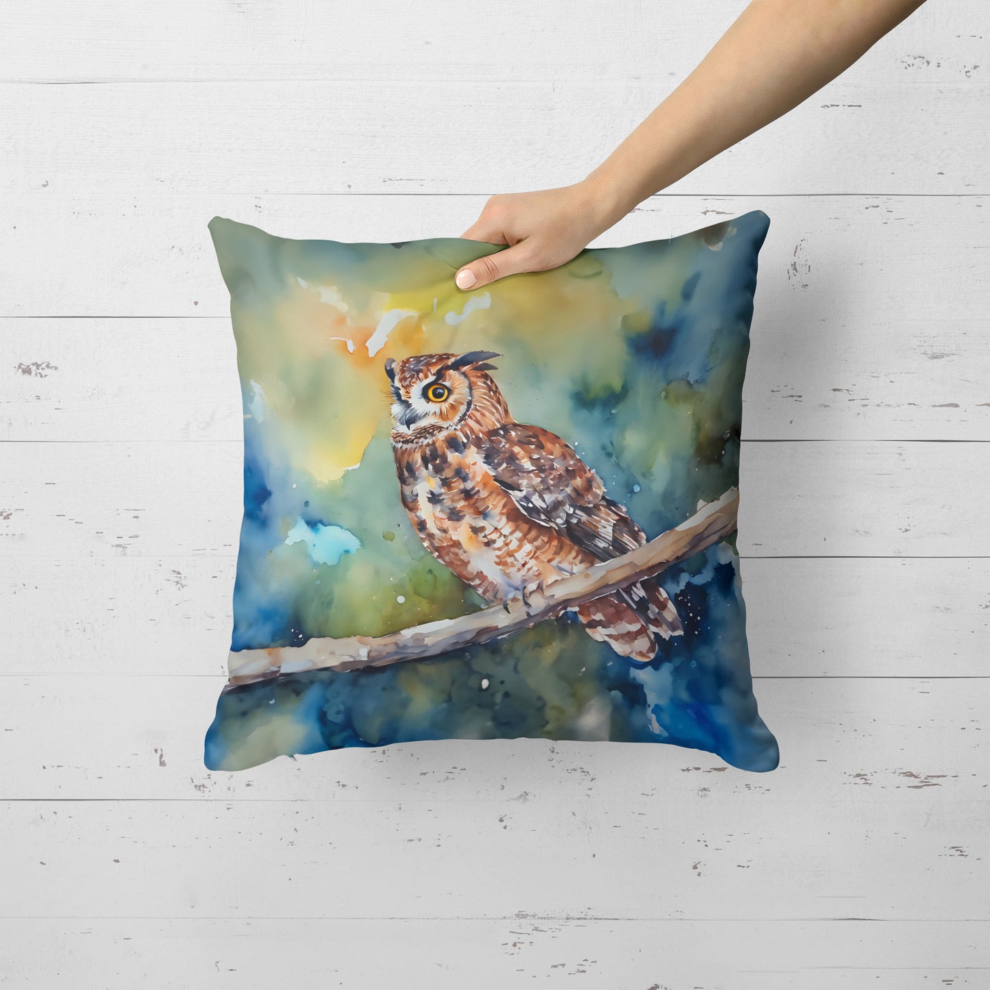 Tawny Owl Throw Pillow