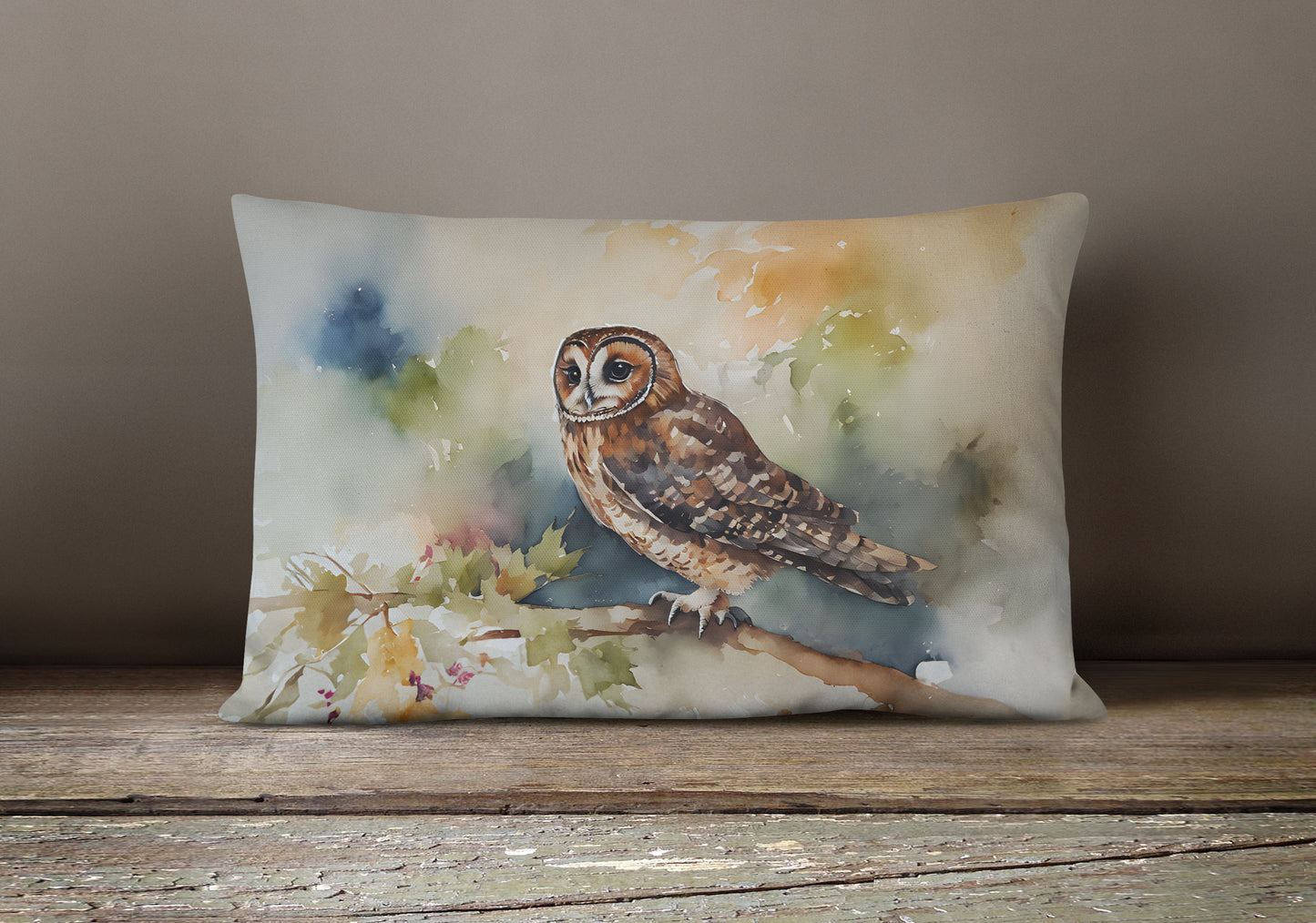 Tawny Owl Throw Pillow