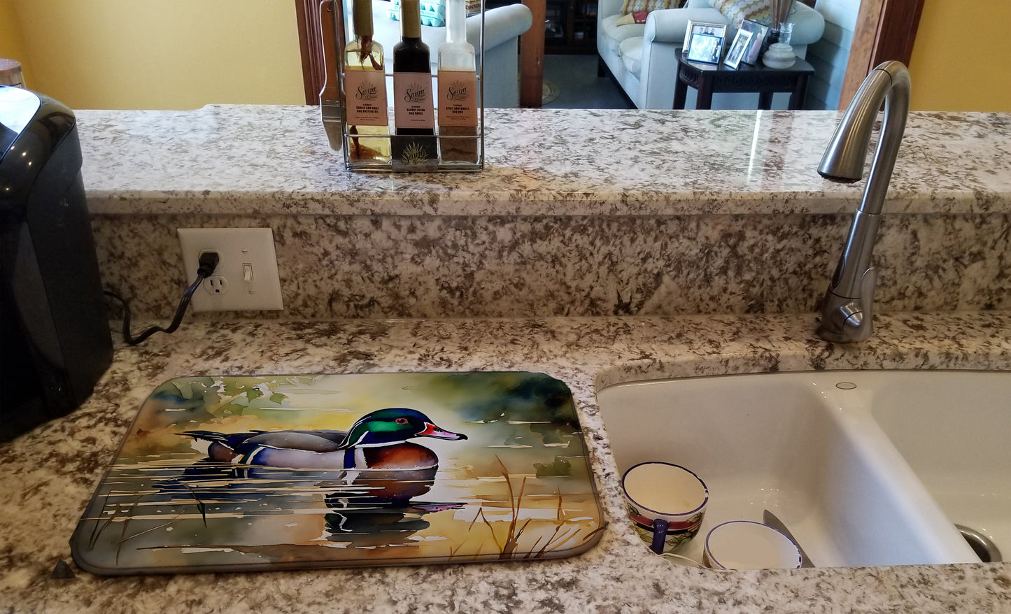 Wood Duck Dish Drying Mat