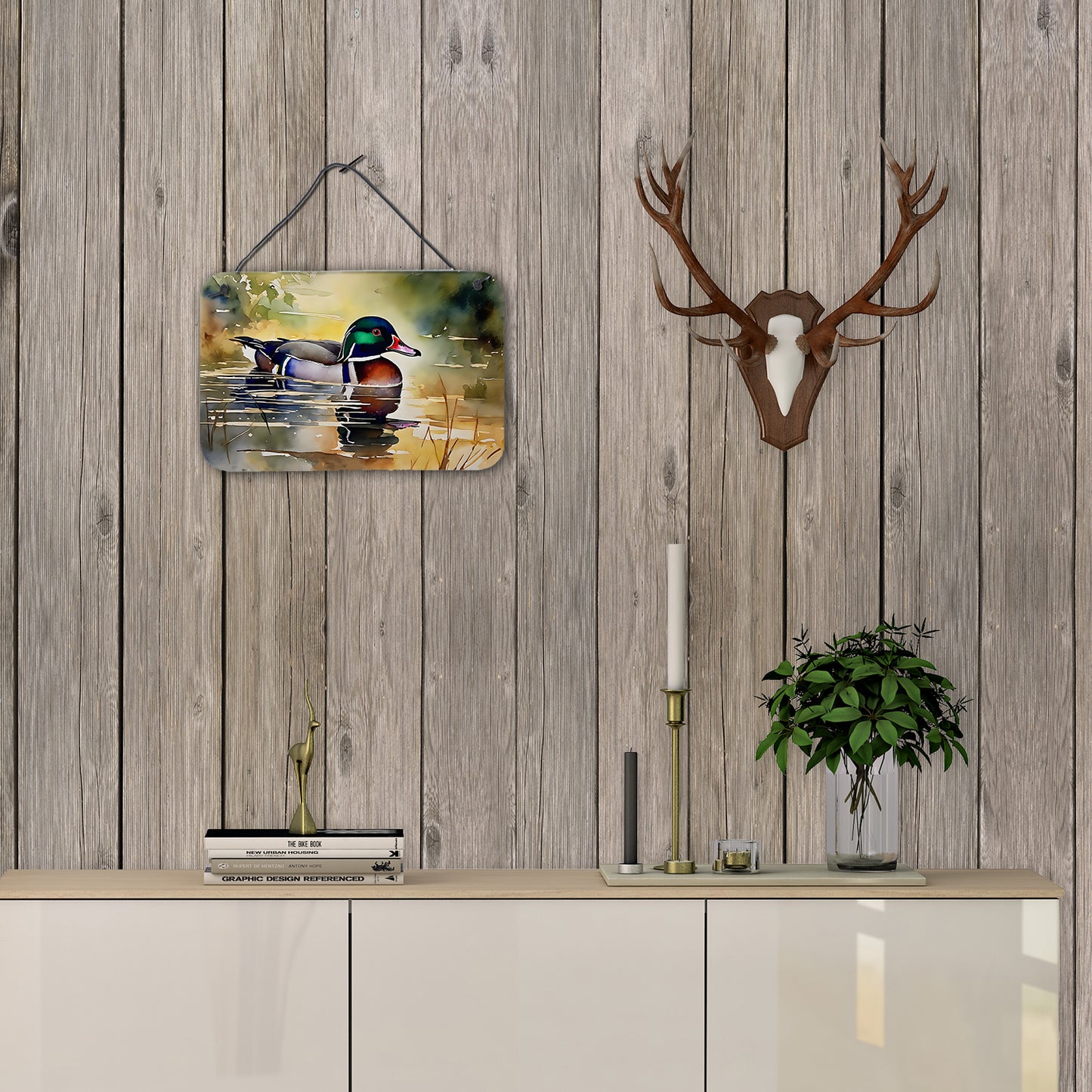 Wood Duck Wall or Door Hanging Prints