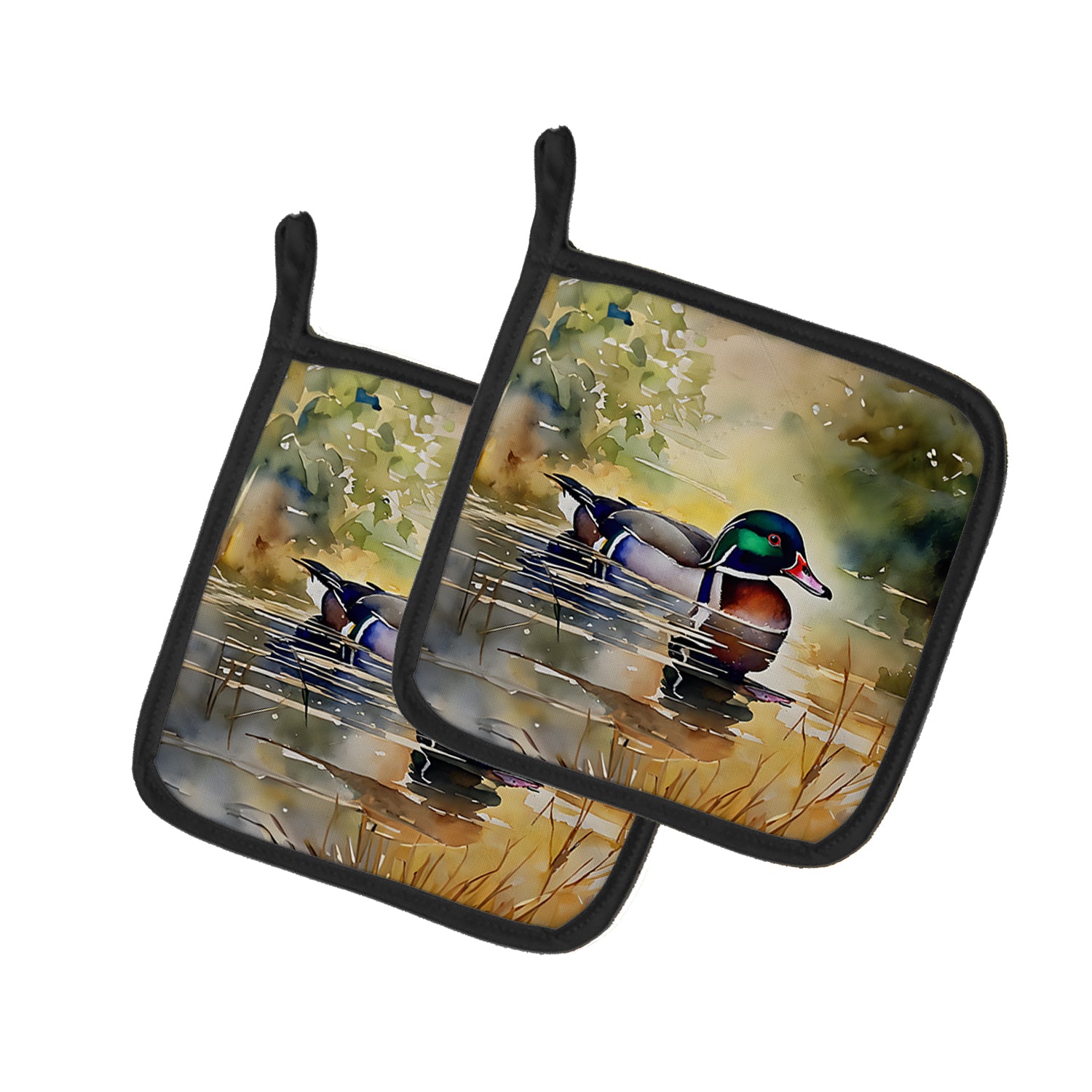 Buy this Wood Duck Pair of Pot Holders