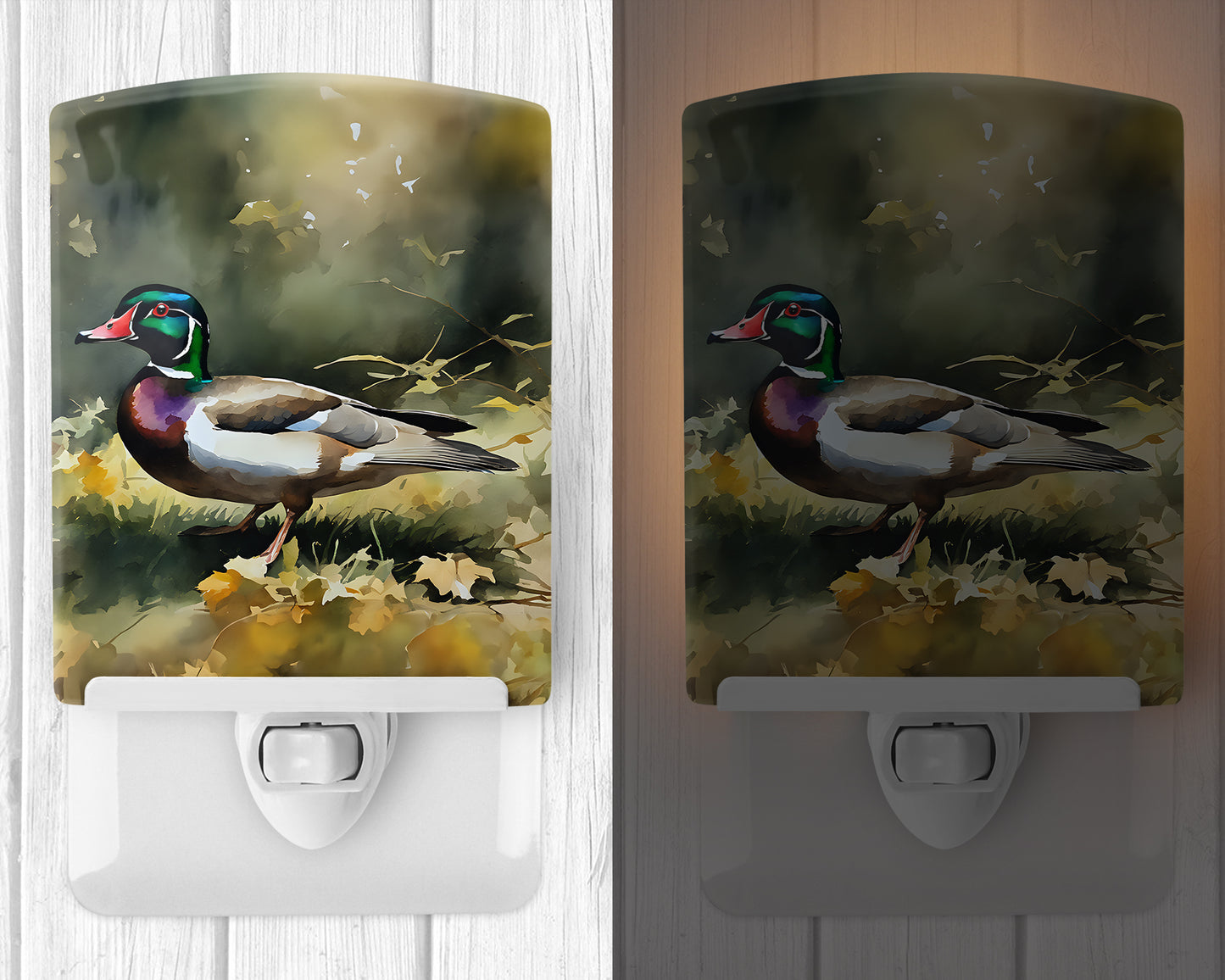 Wood Duck Ceramic Night Light