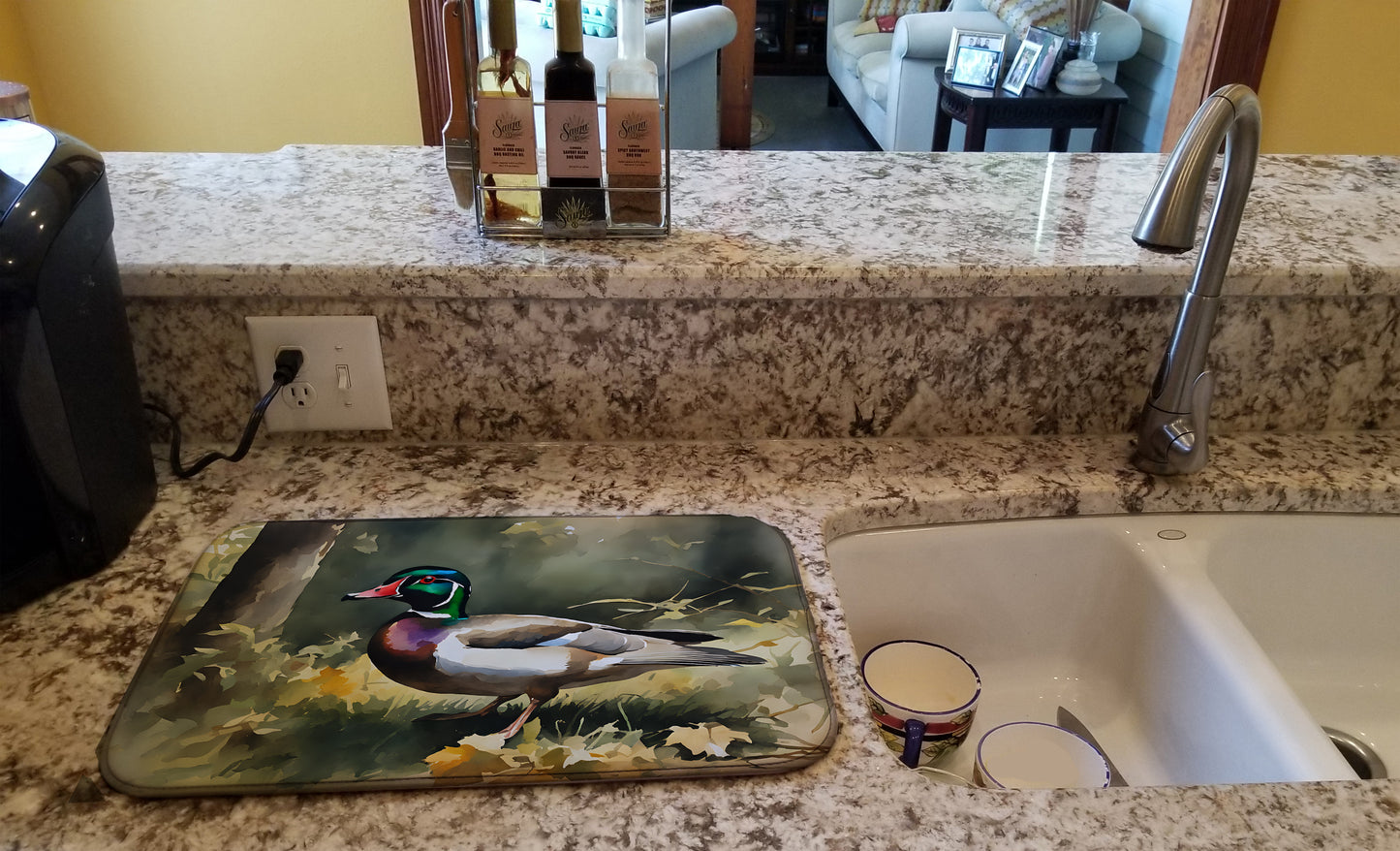 Wood Duck Dish Drying Mat