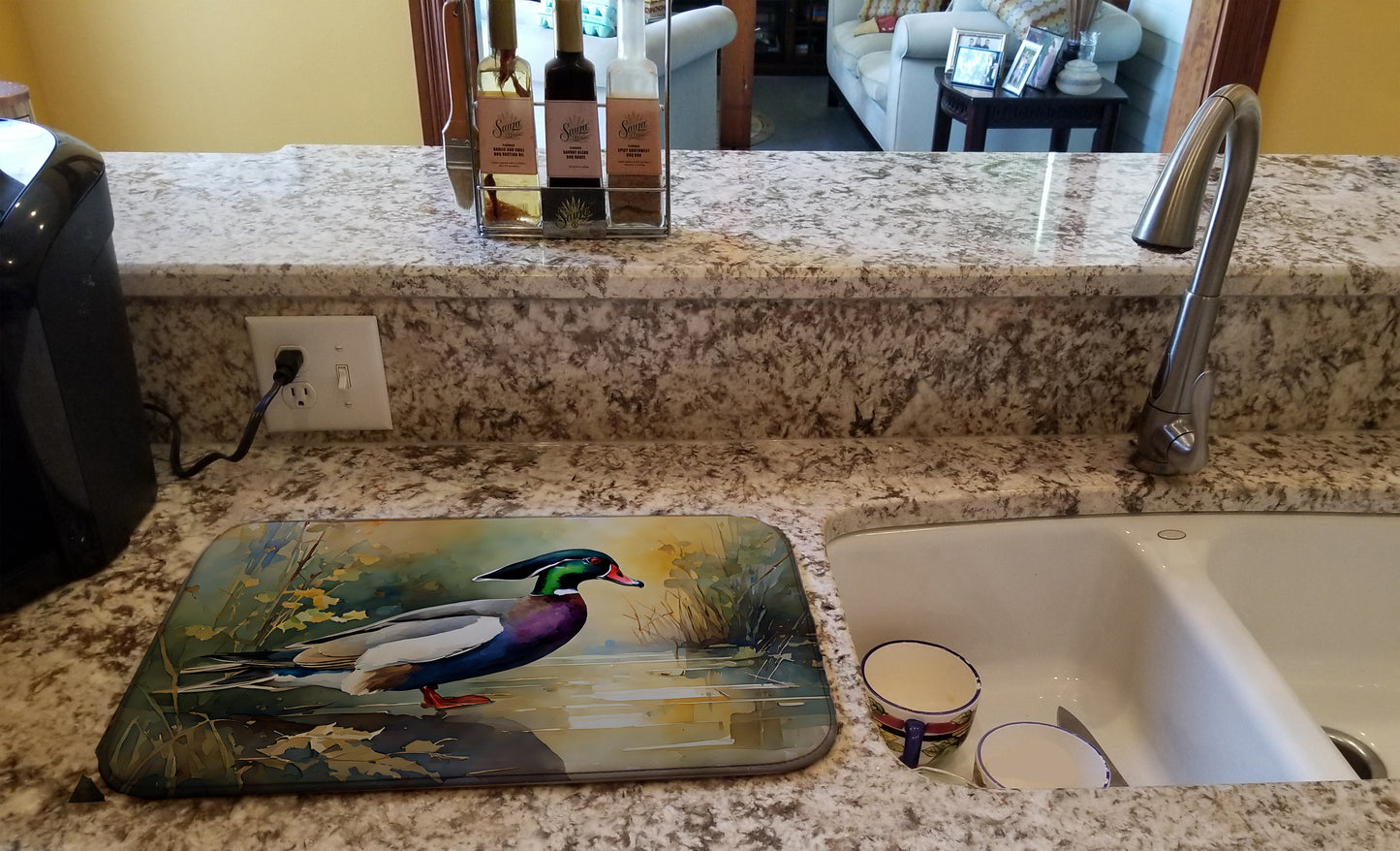 Wood Duck Dish Drying Mat