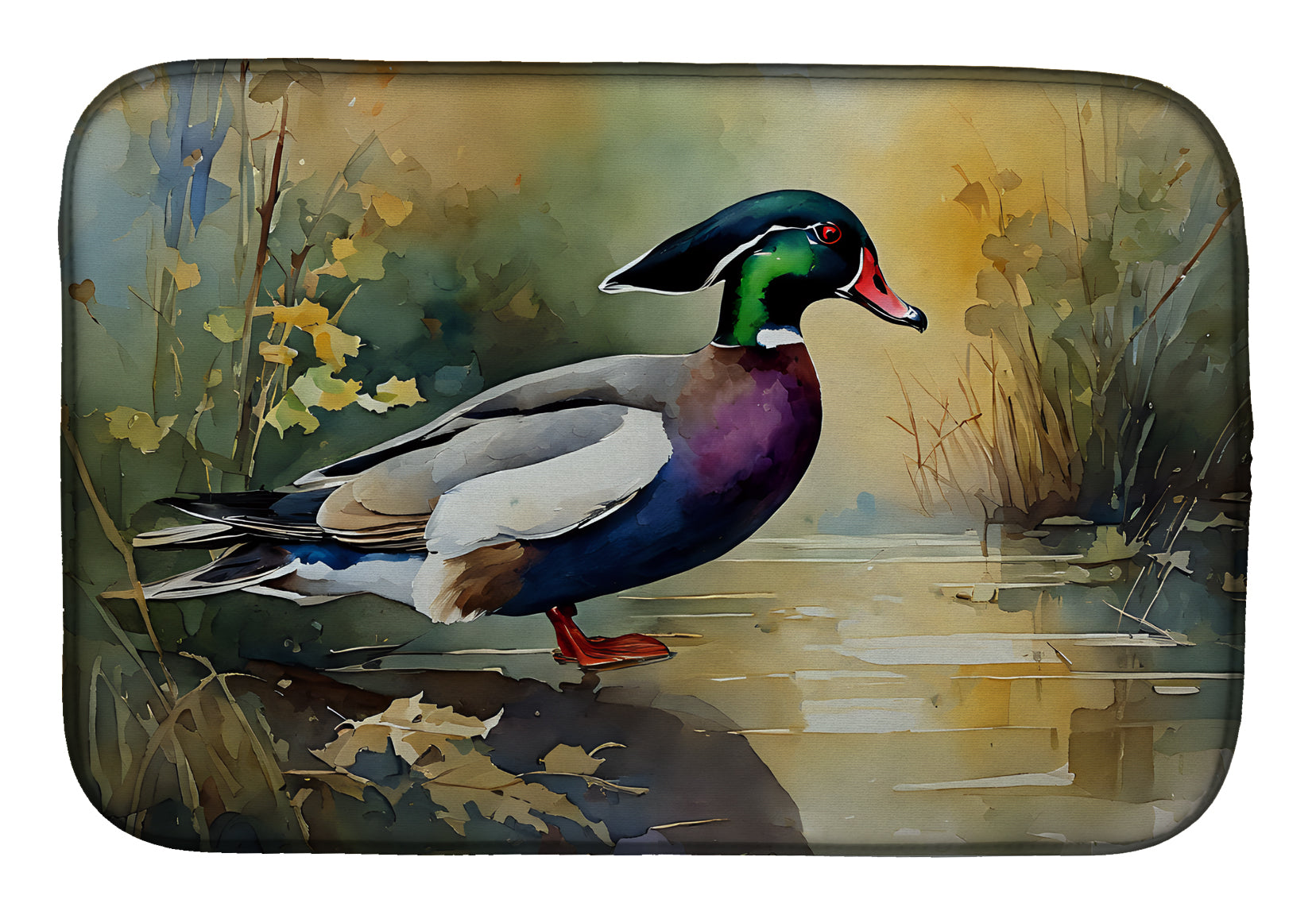 Buy this Wood Duck Dish Drying Mat