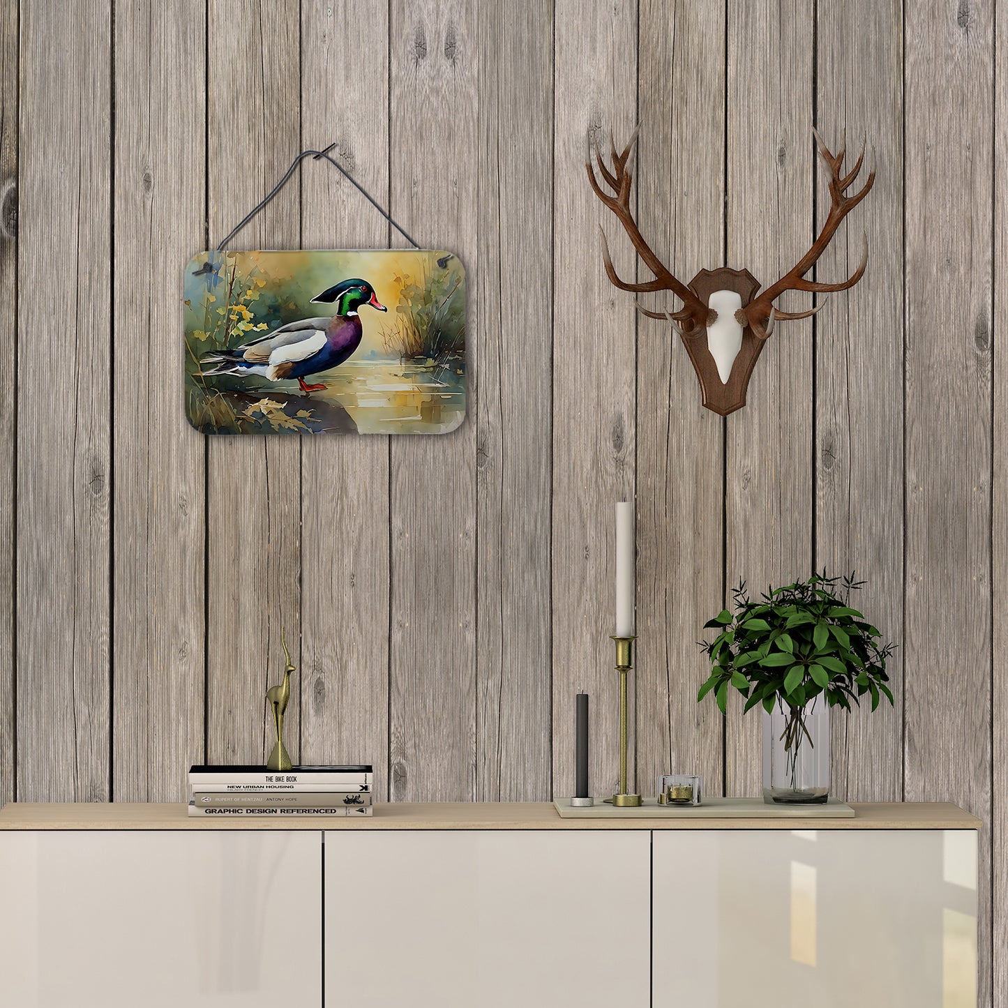 Wood Duck Wall or Door Hanging Prints