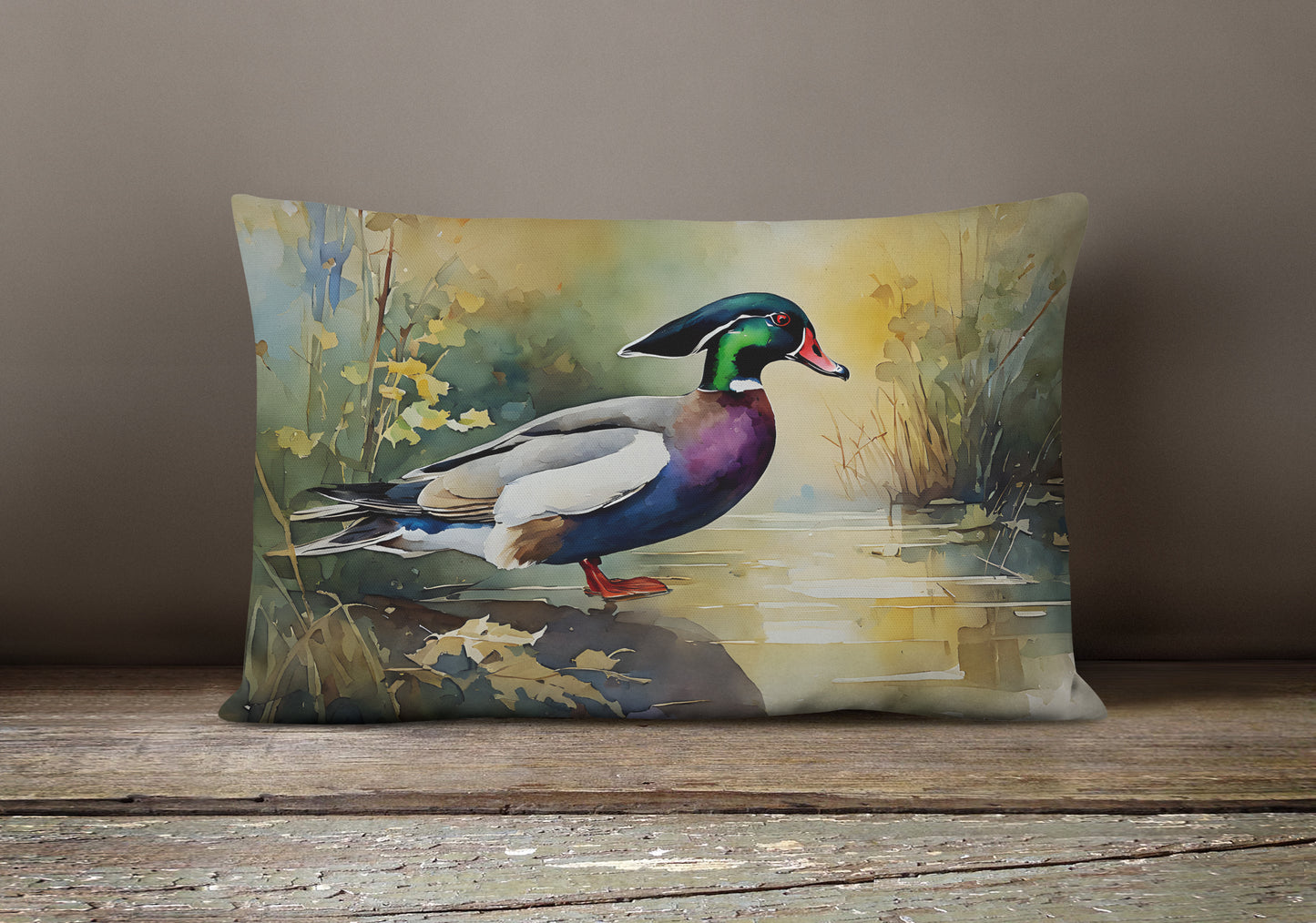 Wood Duck Throw Pillow