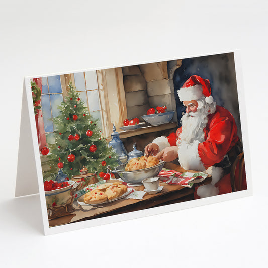 Buy this Cookies with Santa Claus Greeting Cards Pack of 8