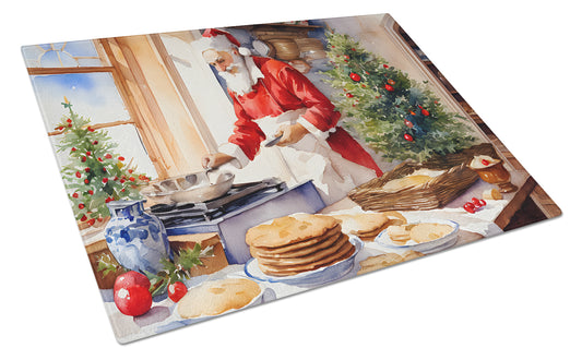 Buy this Cookies with Santa Claus Babbo Natale Glass Cutting Board