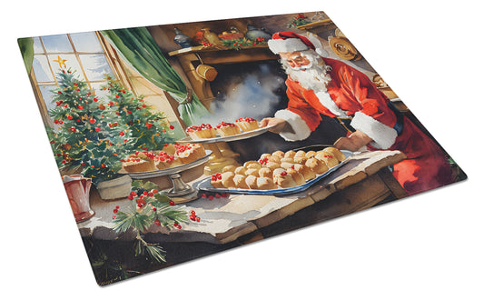 Buy this Cookies with Santa Claus Glass Cutting Board