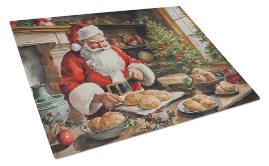 Buy this Cookies with Santa Claus Glass Cutting Board