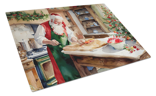 Buy this Cookies with Santa Claus Glass Cutting Board