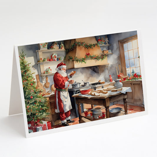 Buy this Cookies with Santa Claus Greeting Cards Pack of 8