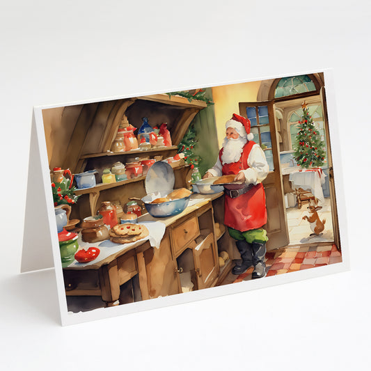 Buy this Cookies with Santa Claus Greeting Cards Pack of 8