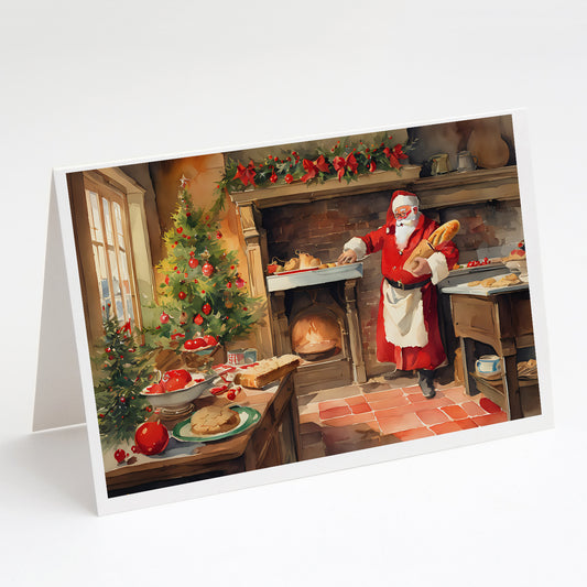 Buy this Cookies with Santa Claus Greeting Cards Pack of 8