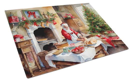 Buy this Cookies with Santa Claus Glass Cutting Board