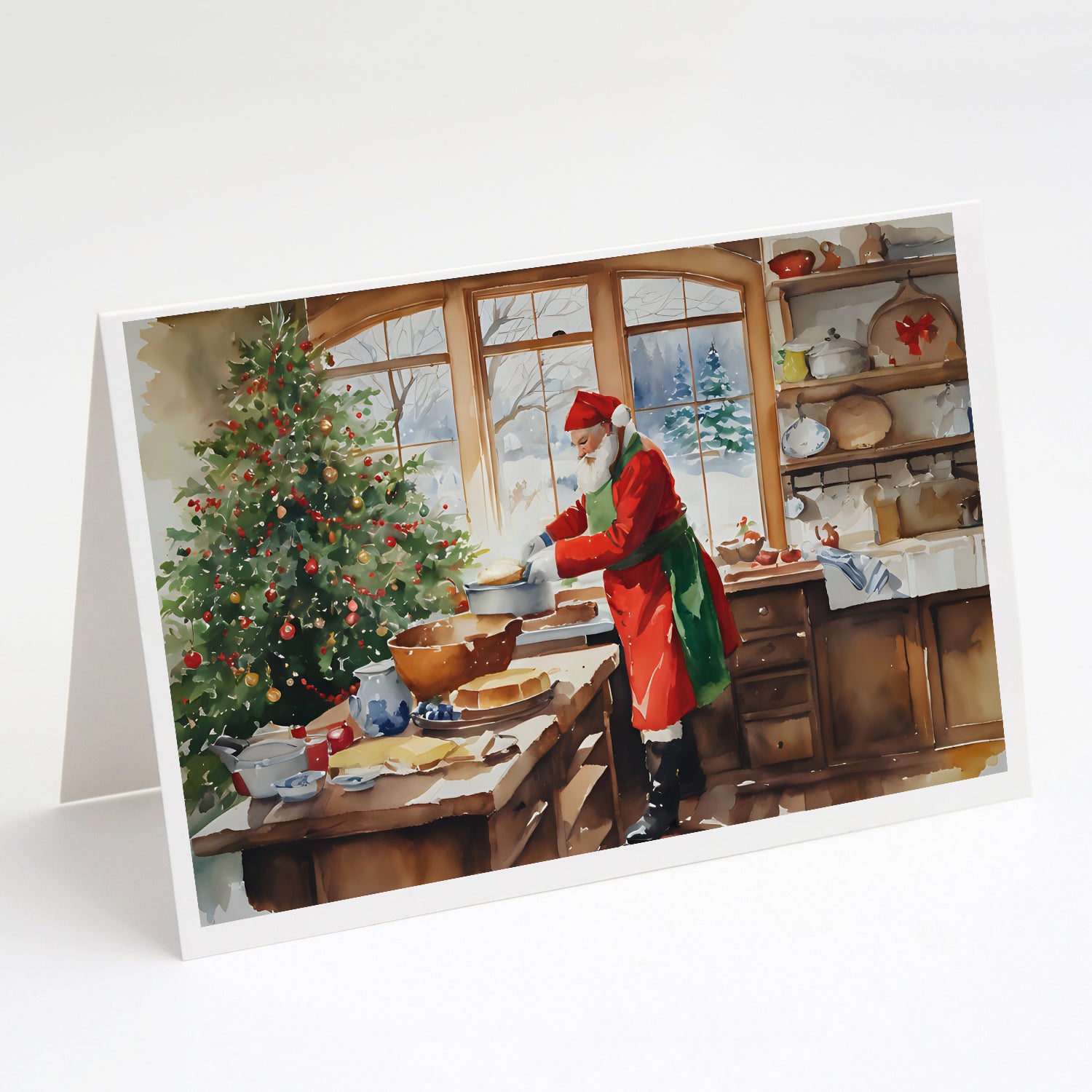 Buy this Cookies with Santa Claus Weihnachtsmann Greeting Cards Pack of 8