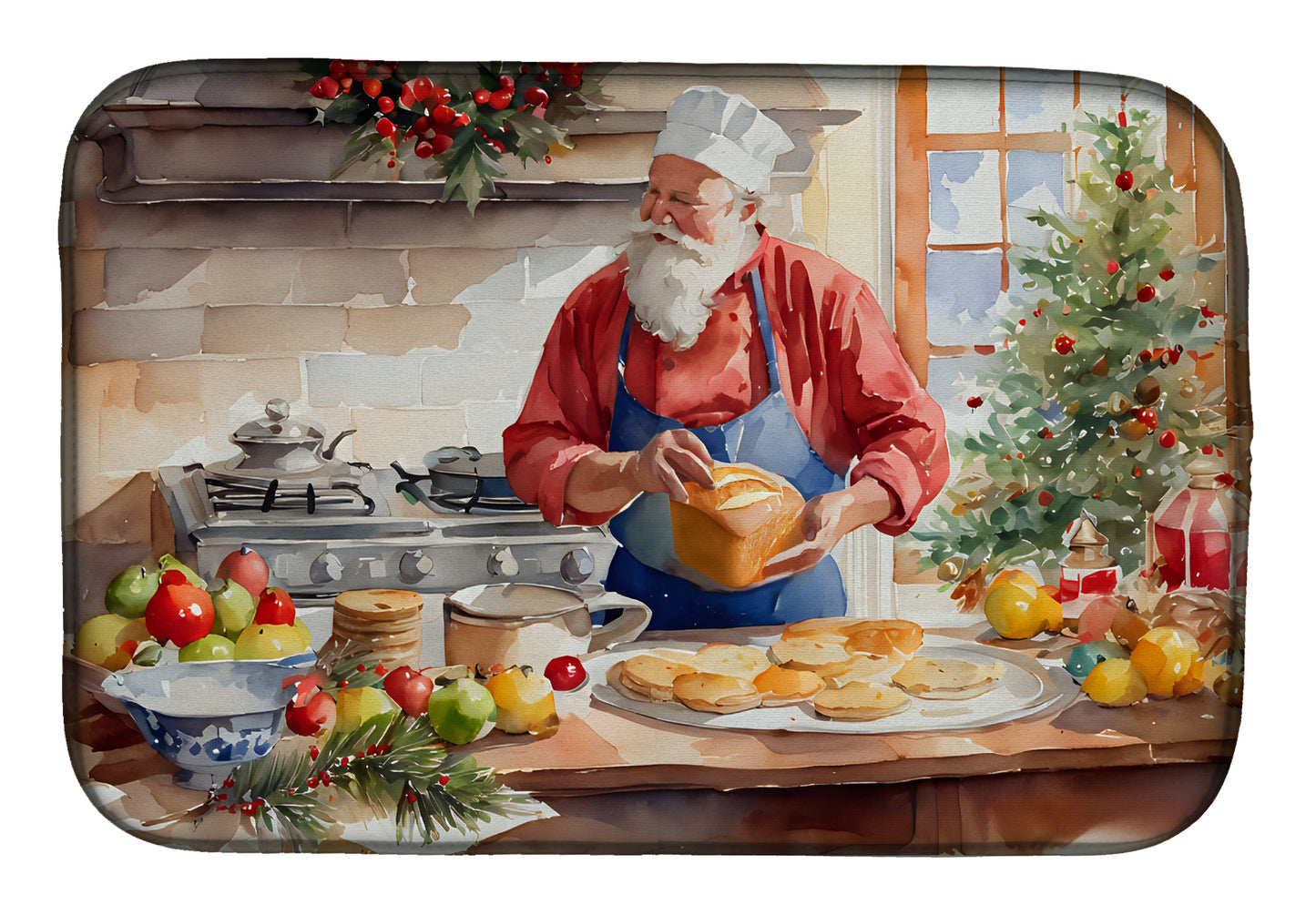 Buy this Cookies with Santa Claus Weihnachtsmann Dish Drying Mat