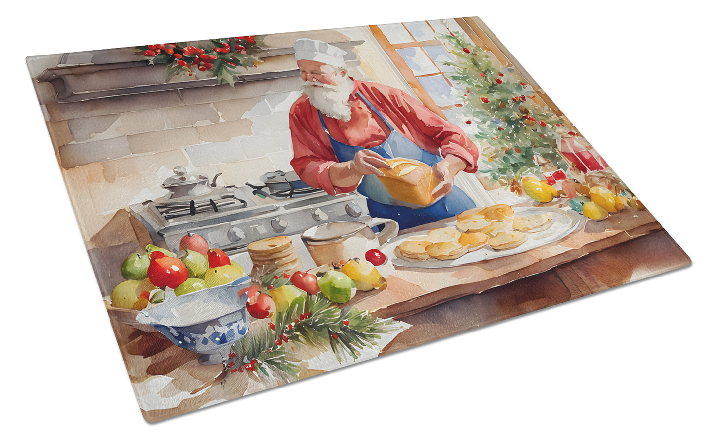 Buy this Cookies with Santa Claus Weihnachtsmann Glass Cutting Board