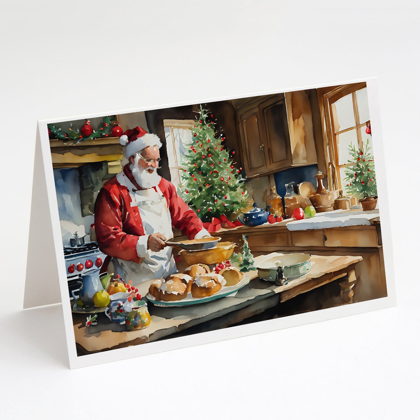 Buy this Cookies with Santa Claus Weihnachtsmann Greeting Cards Pack of 8
