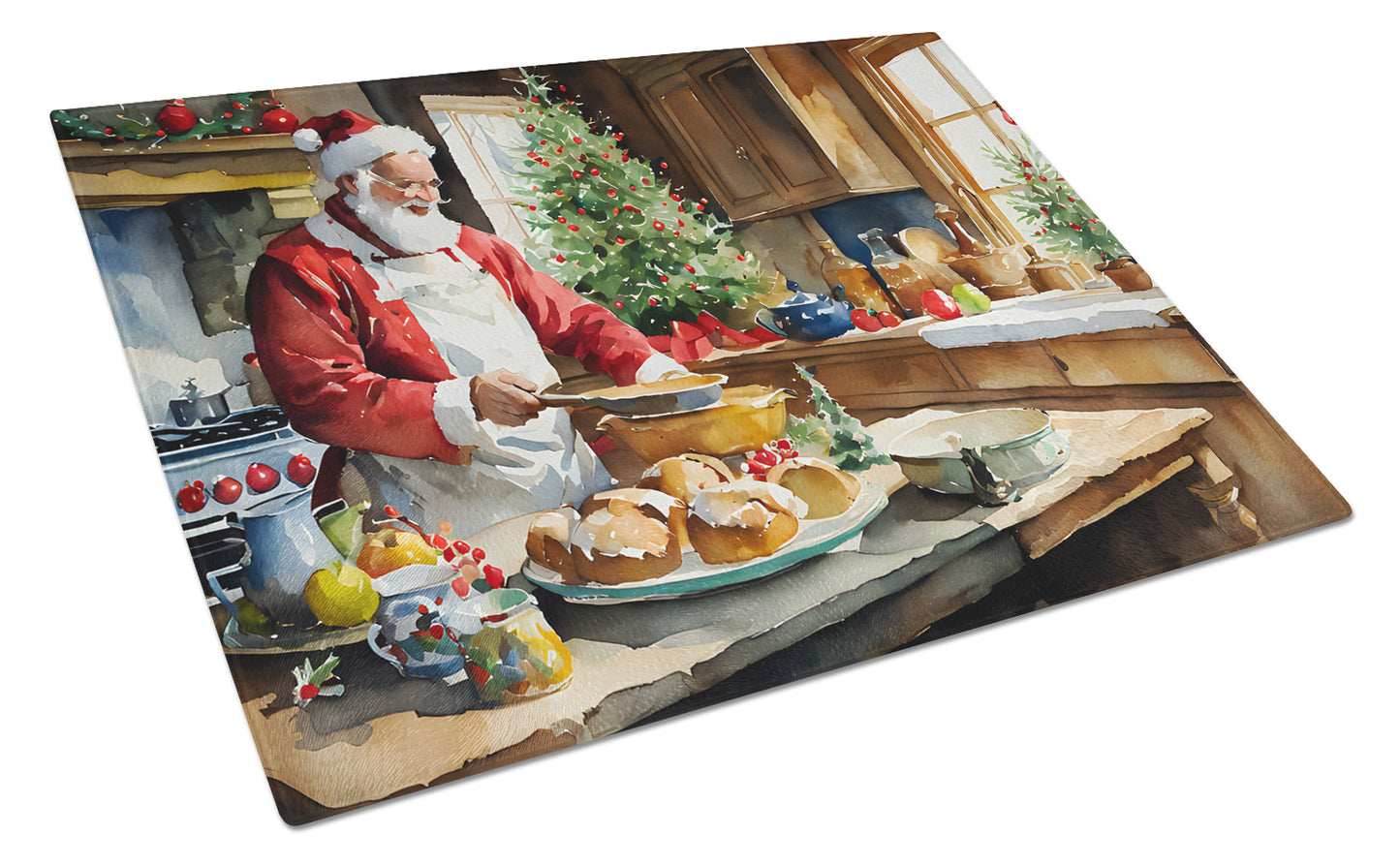 Buy this Cookies with Santa Claus Weihnachtsmann Glass Cutting Board