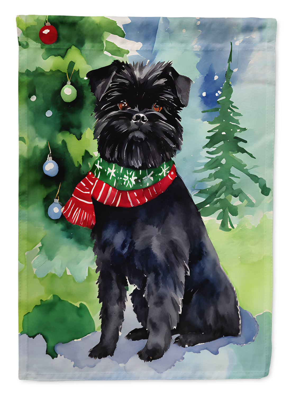 Buy this Affenpinscher Christmas House Flag