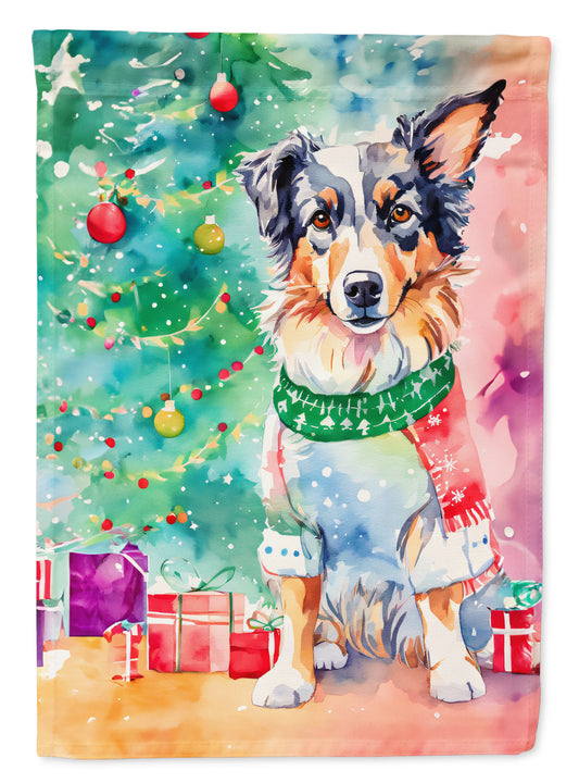 Buy this Australian Shepherd Christmas House Flag