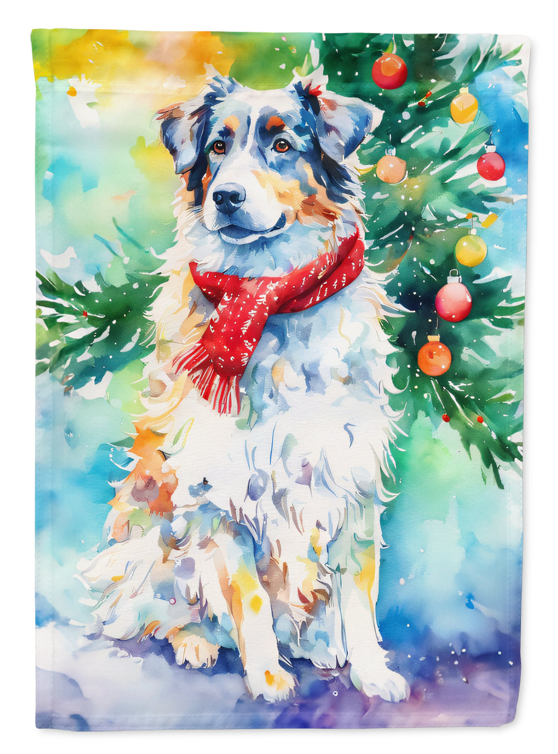 Buy this Australian Shepherd Christmas House Flag