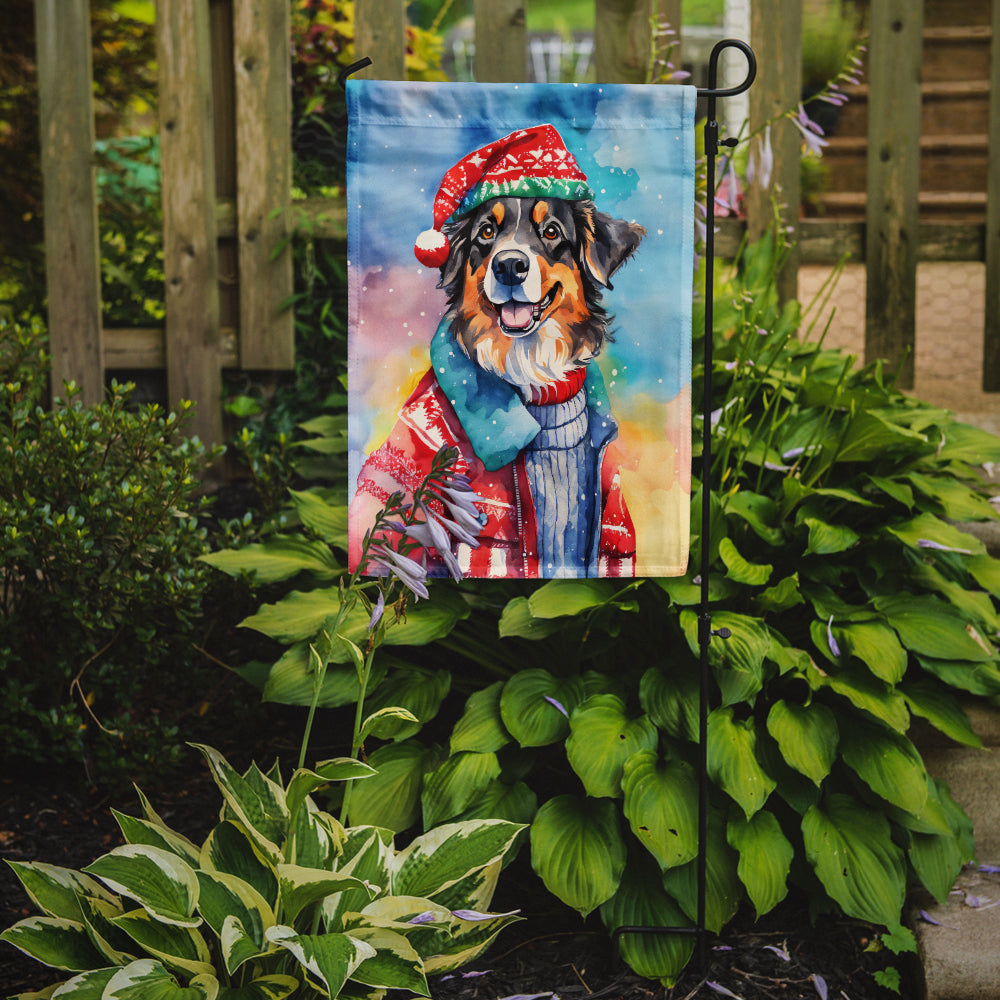 Australian Shepherd Christmas Garden Flag