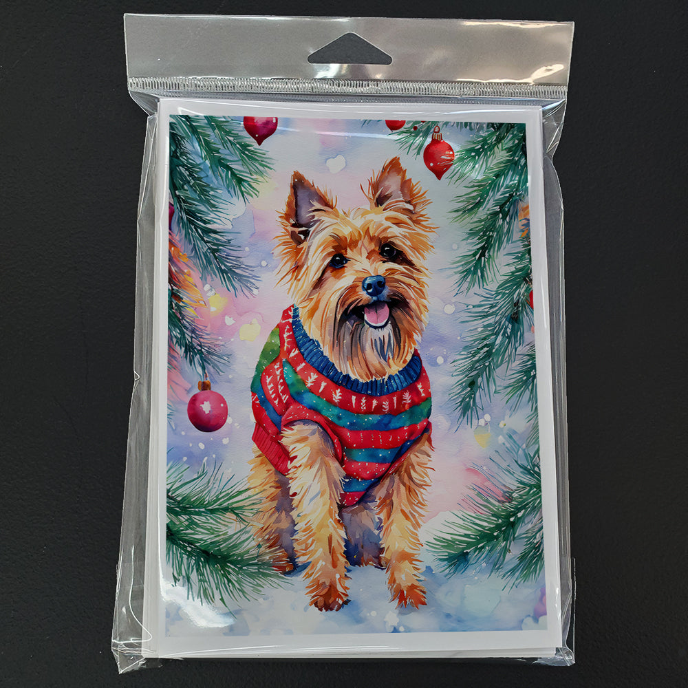 Australian Terrier Christmas Greeting Cards Pack of 8