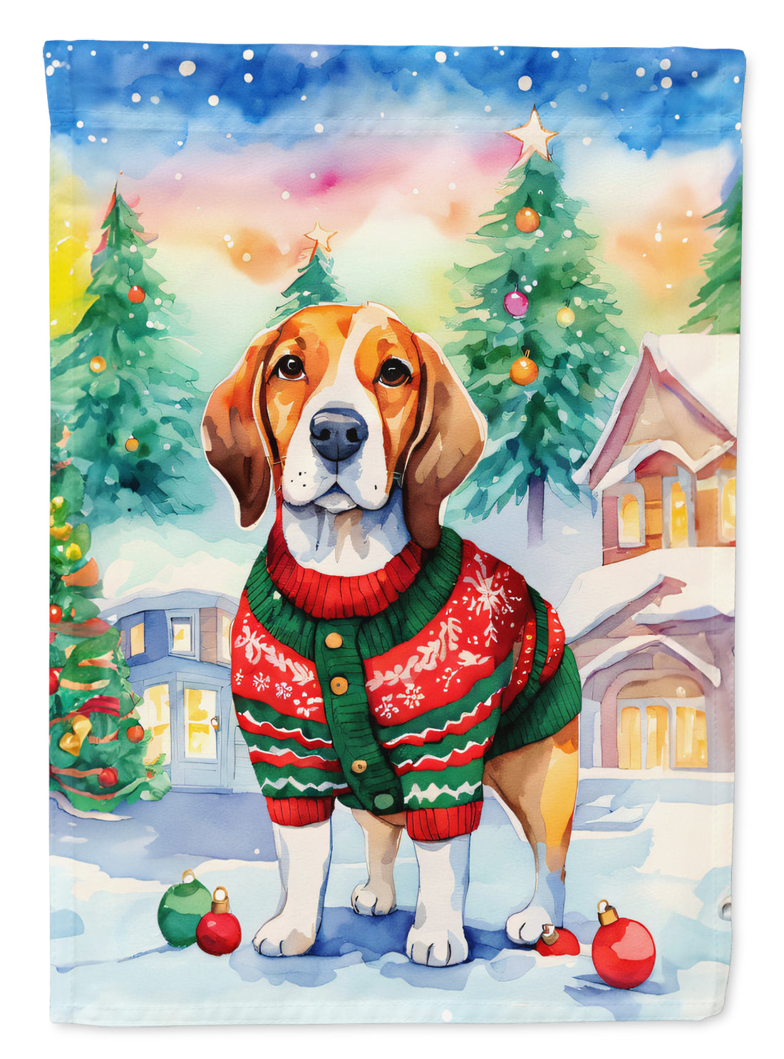 Buy this Beagle Christmas Garden Flag