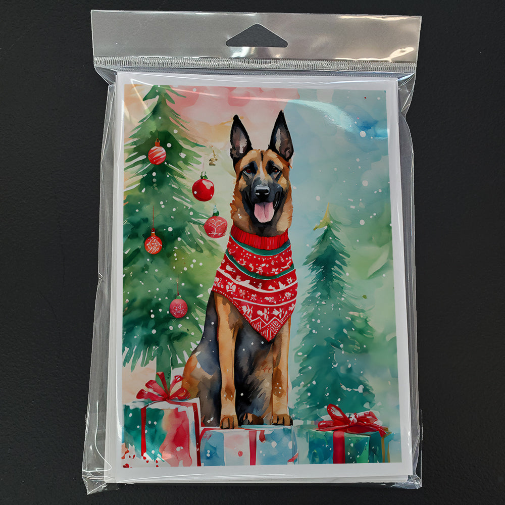 Belgian Malinois Christmas Greeting Cards Pack of 8