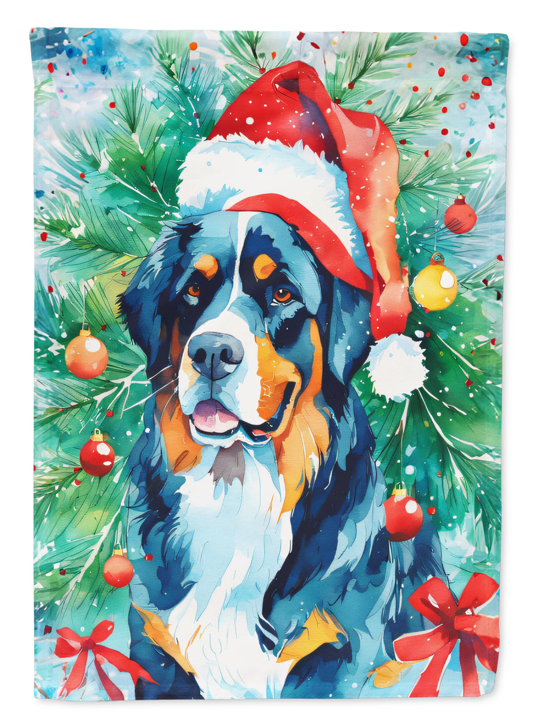 Buy this Bernese Mountain Dog Christmas Garden Flag