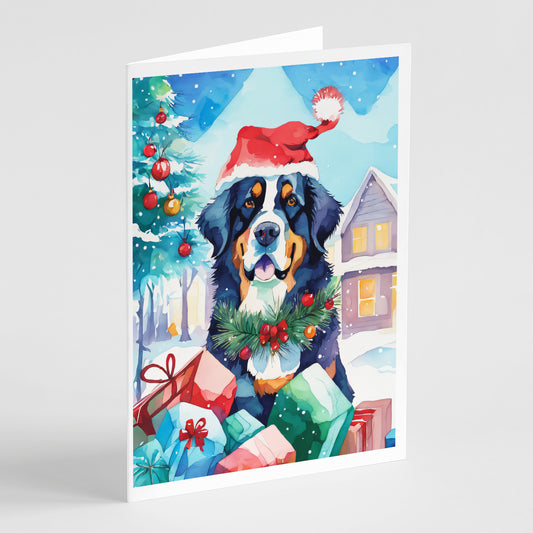 Buy this Bernese Mountain Dog Christmas Greeting Cards Pack of 8