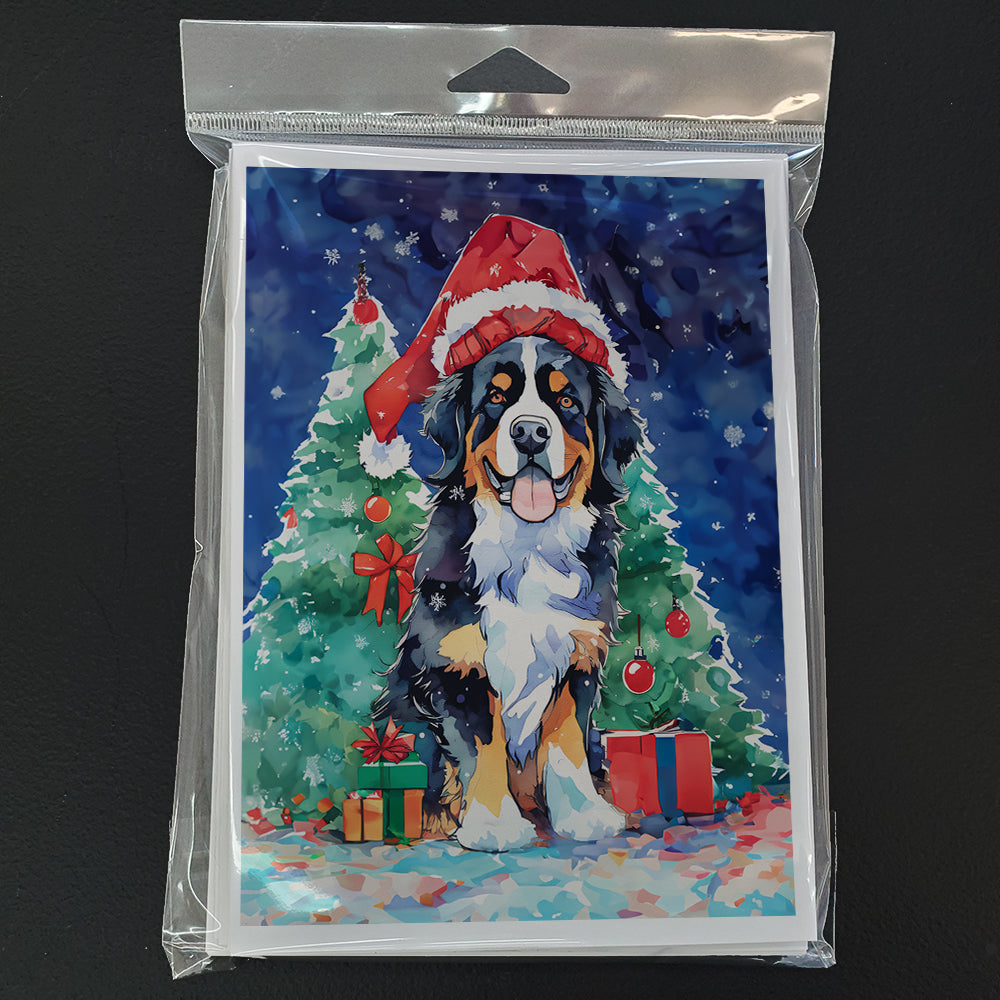 Bernese Mountain Dog Christmas Greeting Cards Pack of 8