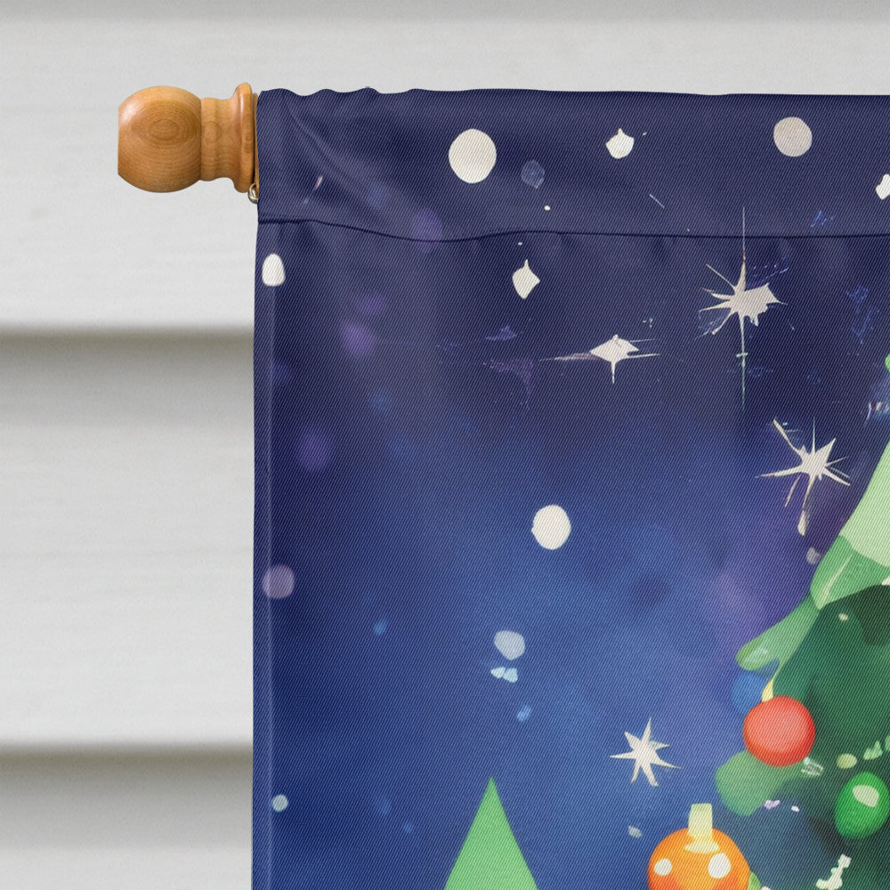 Bichon Frise Christmas House Flag